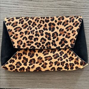 J crew Leopard Print Clutch Bag
